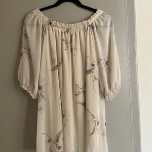 Off the shoulder dress
